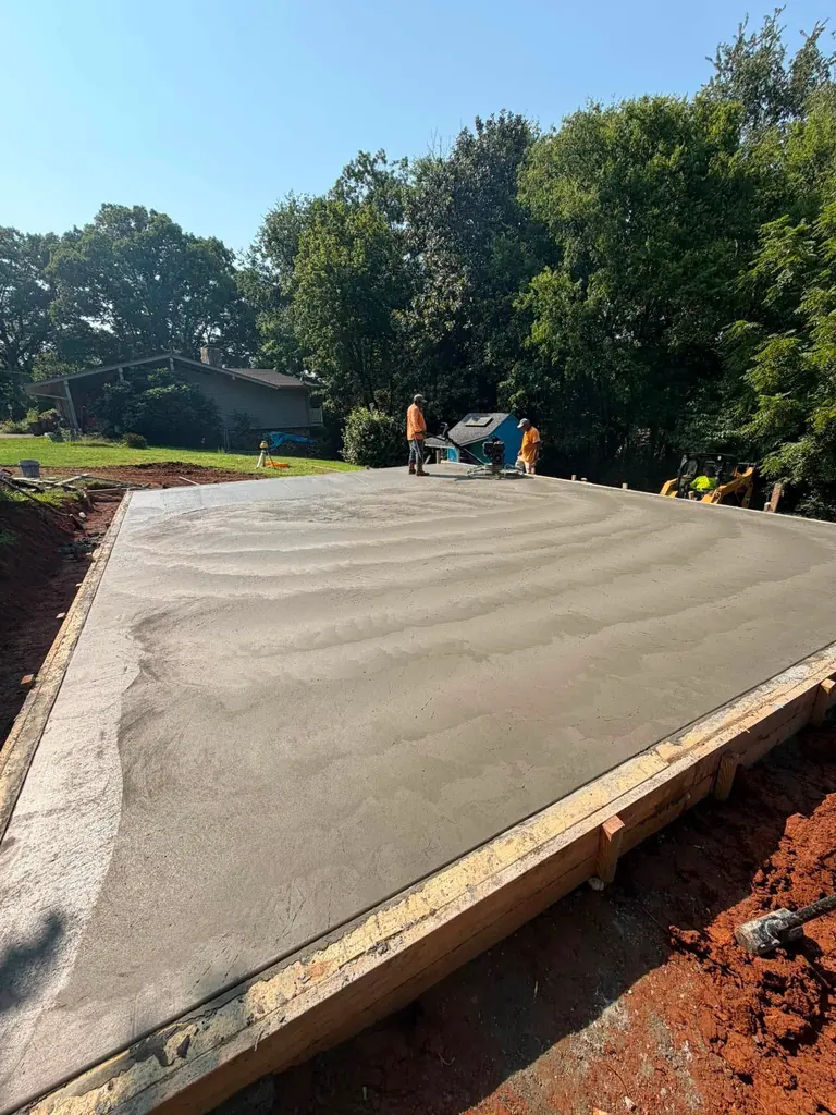 Finished concrete slab in Maryville, Tennessee