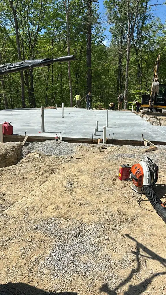 Formed slab ready for concrete in Maryville, Tennessee